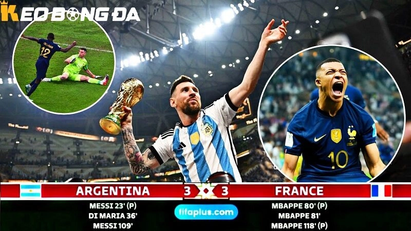 Chung kết giữa Pháp và Argentina năm 2022 là một trong những trận cầu kinh điển của FIFA World Cup